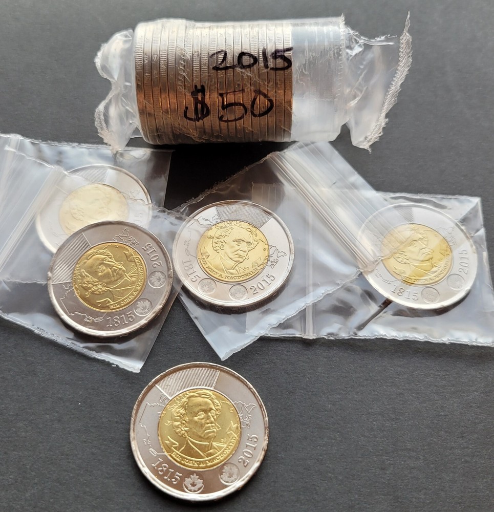 *** CANADA  TOONIE   2015  ***  SIR  JOHN  A.  MACDONALD  ***