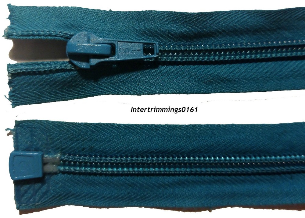 OPTI ZIP, TURQUOISE, 18"/46CM, NYLON TEETH, OPEN END, NO 5