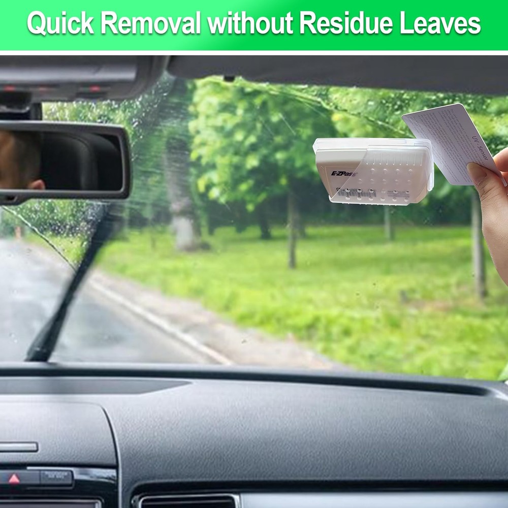 EZ Pass Holder for Windshield, 2 Pack Ezpass Holder with Strong Suction Cups,...