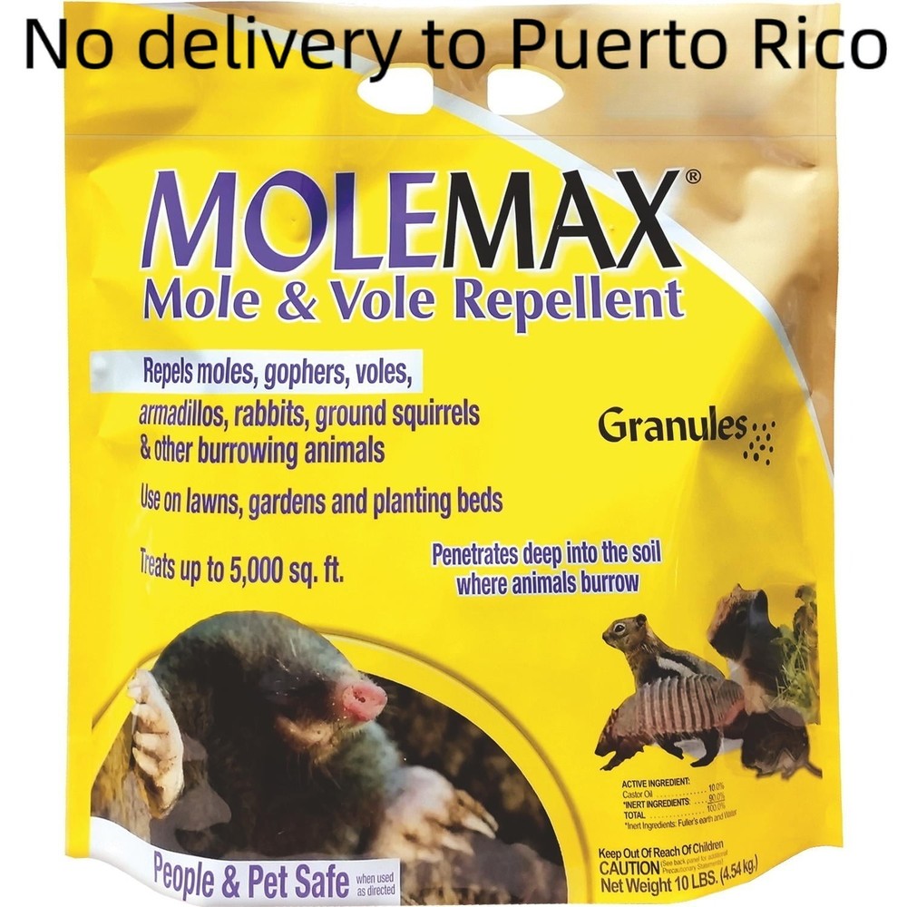 Mole Max 10 lb Mole & Vole Repellent Granules Ready-to-Use