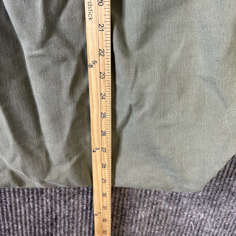 Vintage Military Laundry Bag Long 2 Green Drawstring