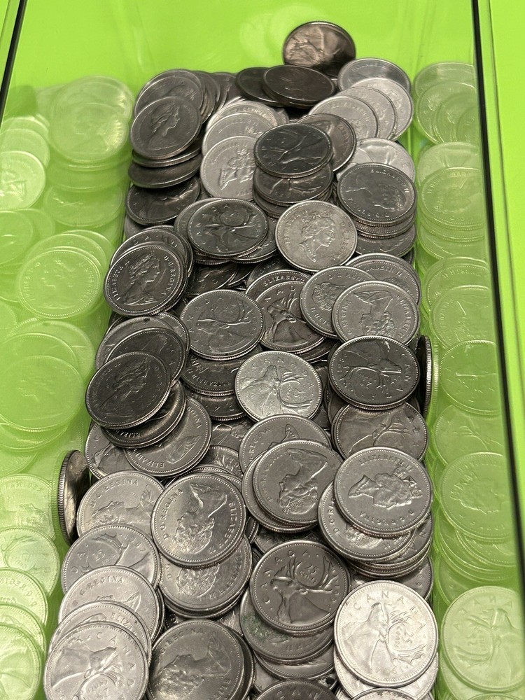 Pre 2000 Canadian Quarters Lot Of 12.