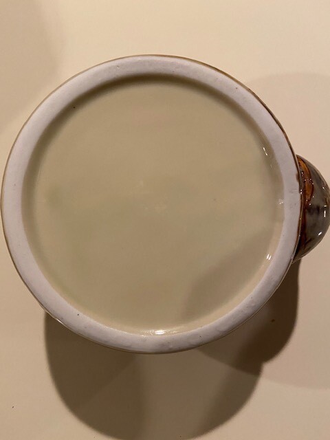 Studio Art Pottery Ceramic Textured Glazed Teapot w/Bamboo Handle Awesome EUC