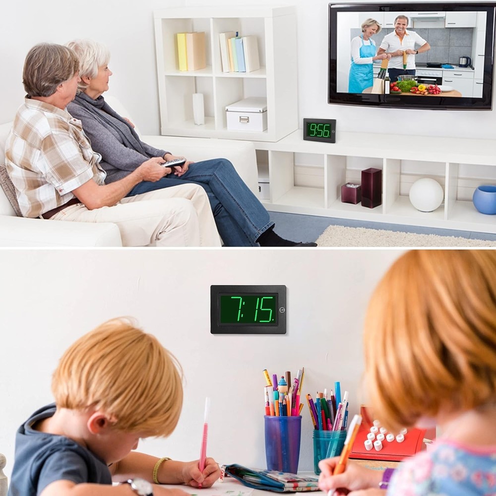 Seniors' Dimmable Alarm Clock, Battery Operated