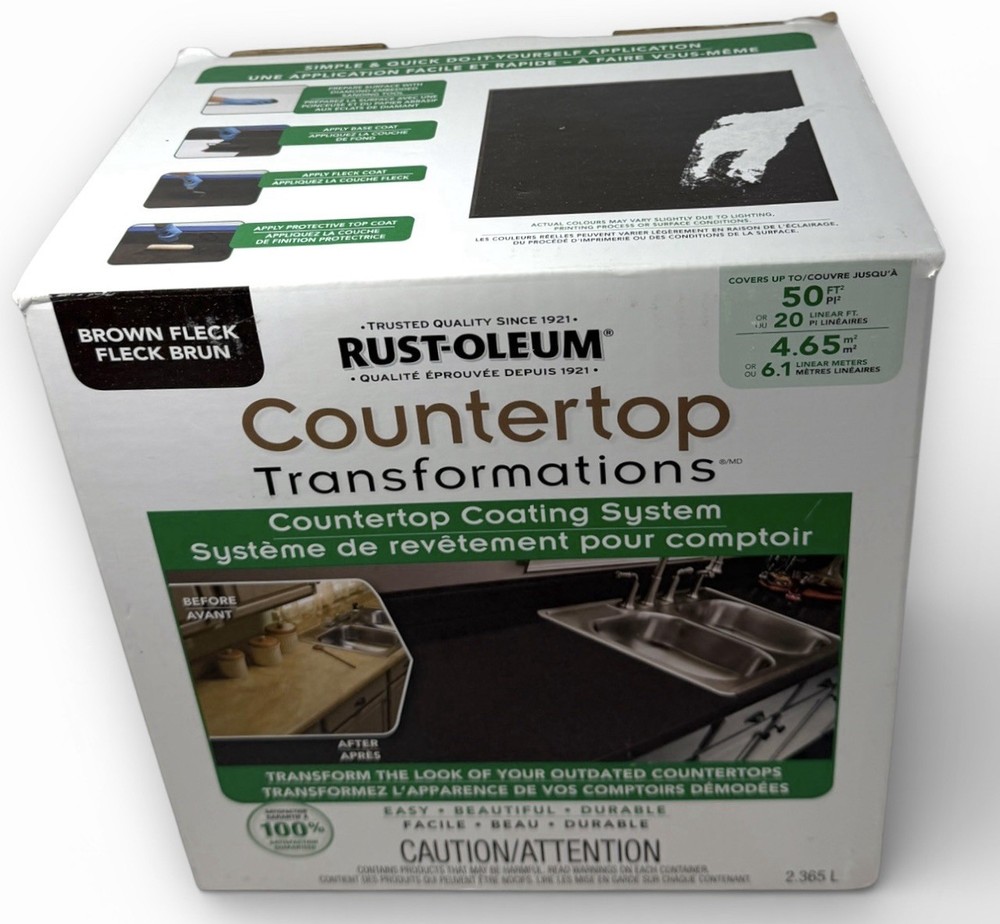 Rust-Oleum Brown Fleck Transformations Countertop Refinishing System 50 sq. ft.
