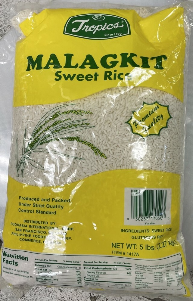Tropics Sweet Sticky Rice Malagkit  5 lbs one pack