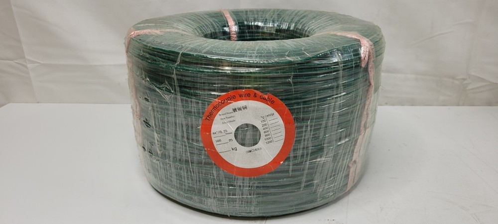 (500 METER) 4 CONDUCTOR 4C SHIELDED THERMOCOUPLE WIRE CABLE NEW