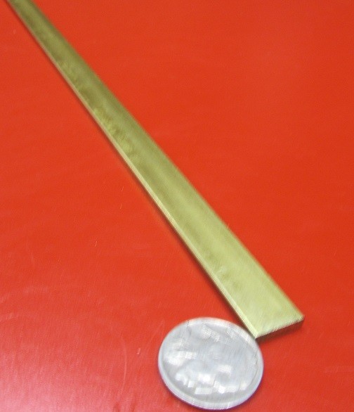 360 Brass Flat Bar 1/8" Thick x 1/2" Wide x 48.0" Length