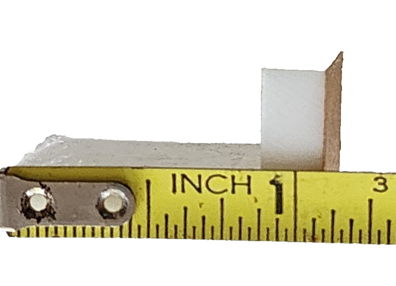 (Pack 10) Acrylic Brace 22 mm White Shelf Support
