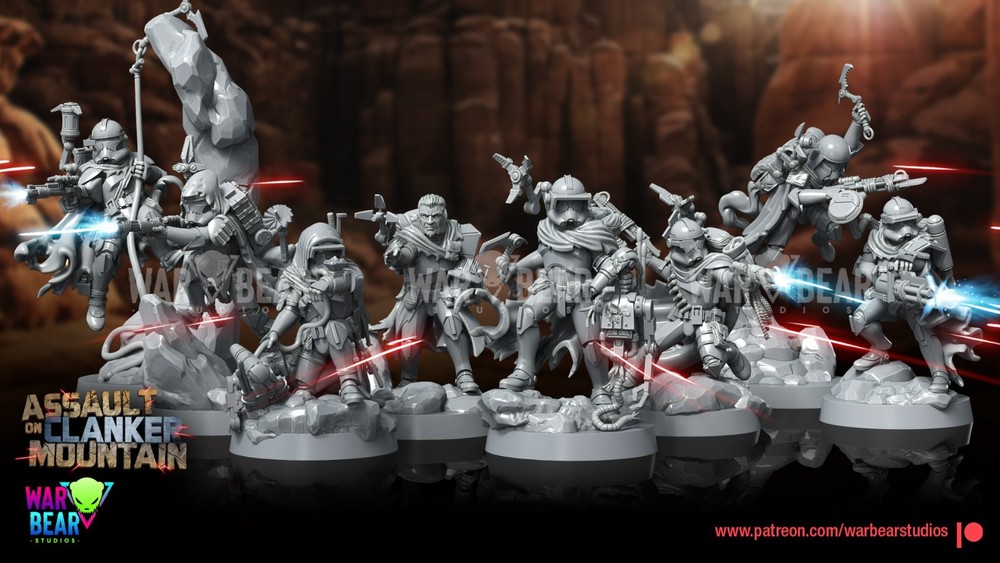 Star Wars Legion 3d printed - Clone Trooper Spec Ops Phase 2 Squad - UNIPART
