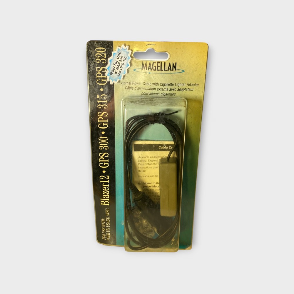 MAGELLAN External Power Cable Cigarette Lighter Adapter-730343-New-Old-Stock