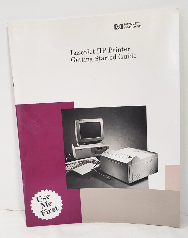 HP Hewlett Packard LaserJet IIP Printer OLC Installation+ Getting Started Guides