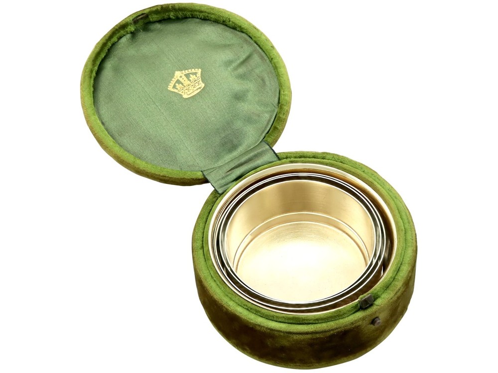 Antique Victorian Sterling Silver Travelling Collapsible Beaker