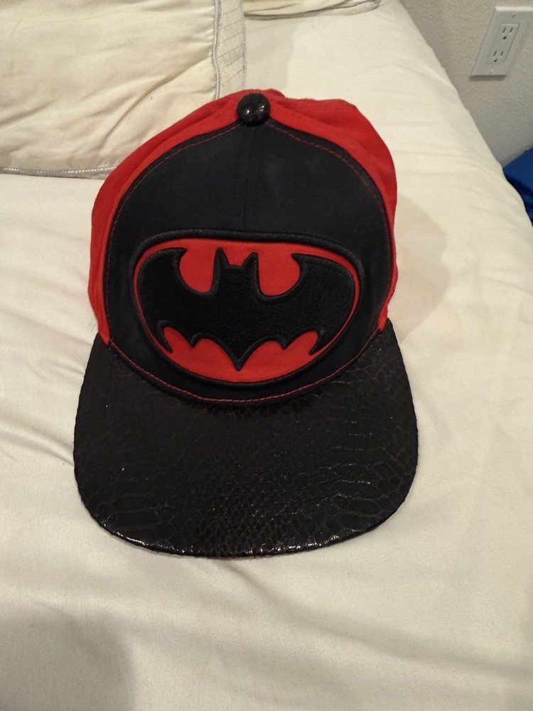 Batman Red and Black Cosplay Snapback Hat DC Comics