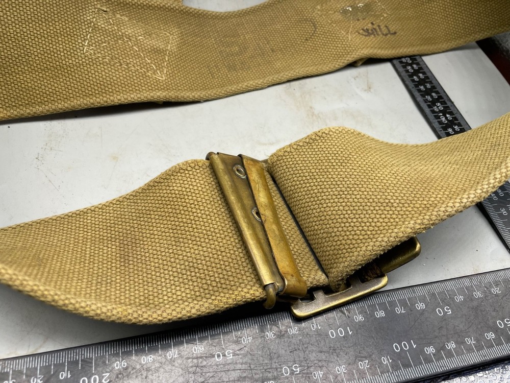 Original WW1 British Army 1908 Pattern Webbing Belt - Approx Size 36" Waist
