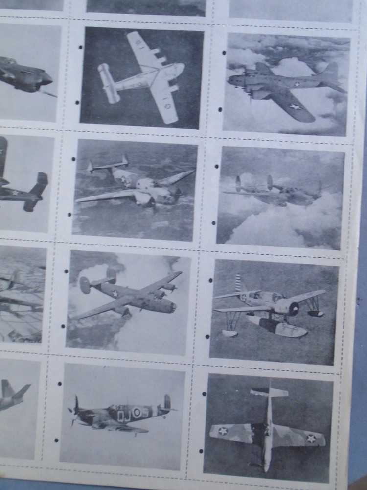 WWII Aircraft Recognition flash cards, US & Britain