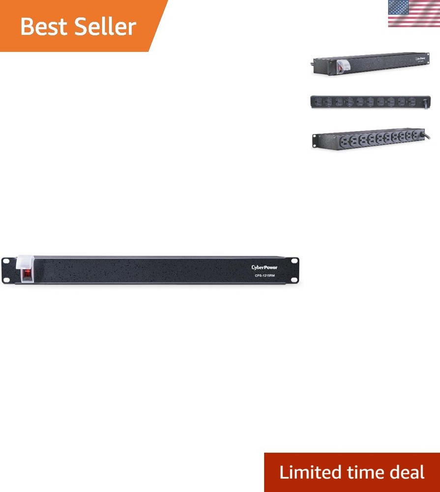 Versatile 10-Outlet Power Distribution for Data Centers, 3- , Black