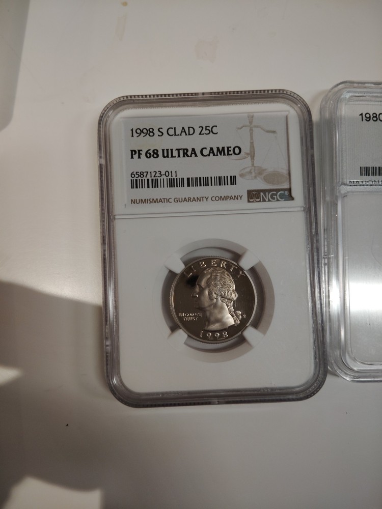 Lot Of 7 Graded Quarters