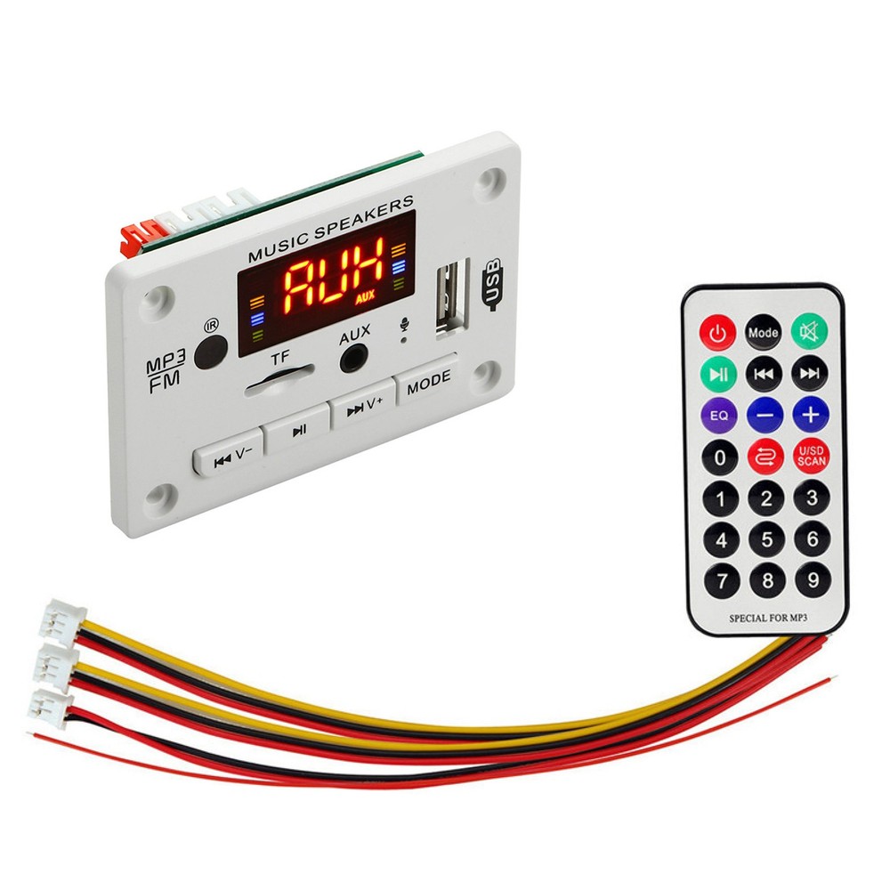 NEW 12V Bluetooth 5.0 USB AUX TF FM Car Audio Digital Decoder Board Module A