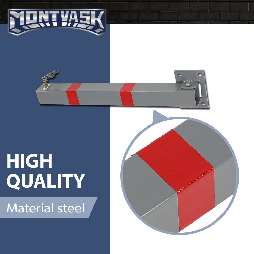 Square Heavy Duty Foldable Bolt Down Security Parking Post Bollard Driveway