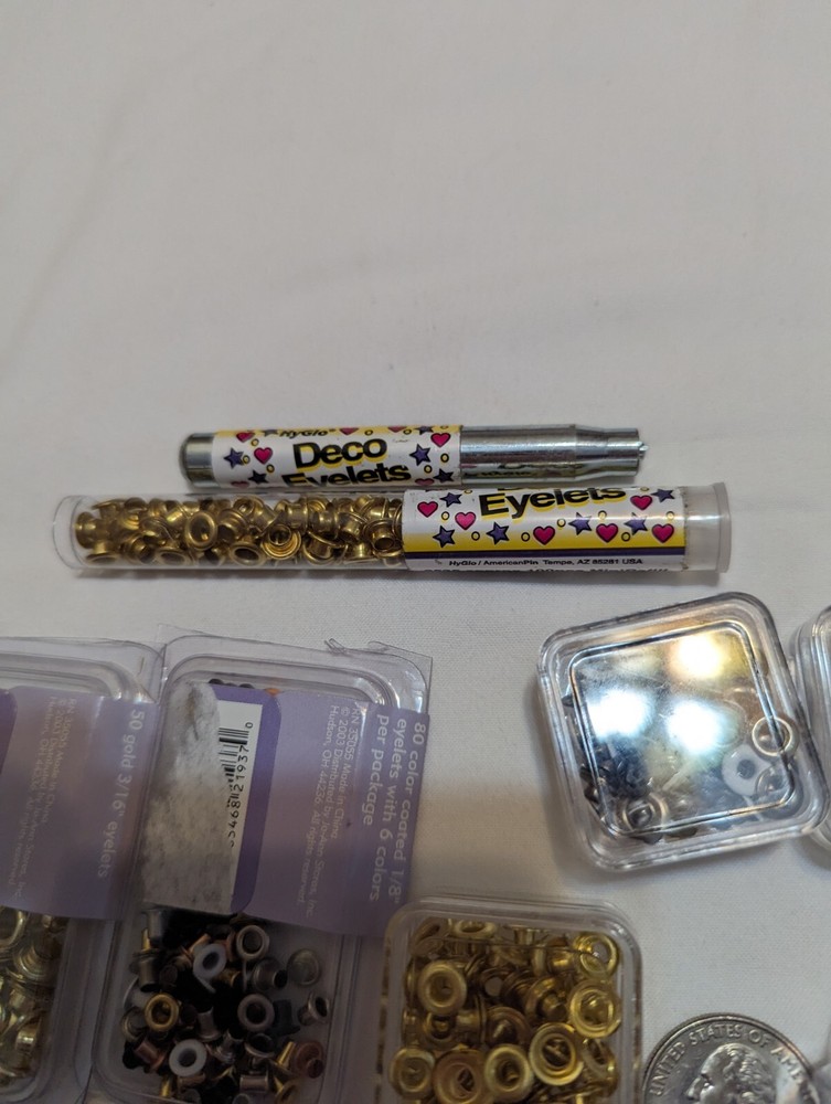 Eyelet Kit Lot With Setting Tool And More