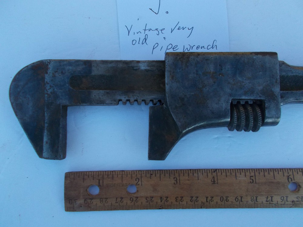 Vtg. pipe wrench, very old
