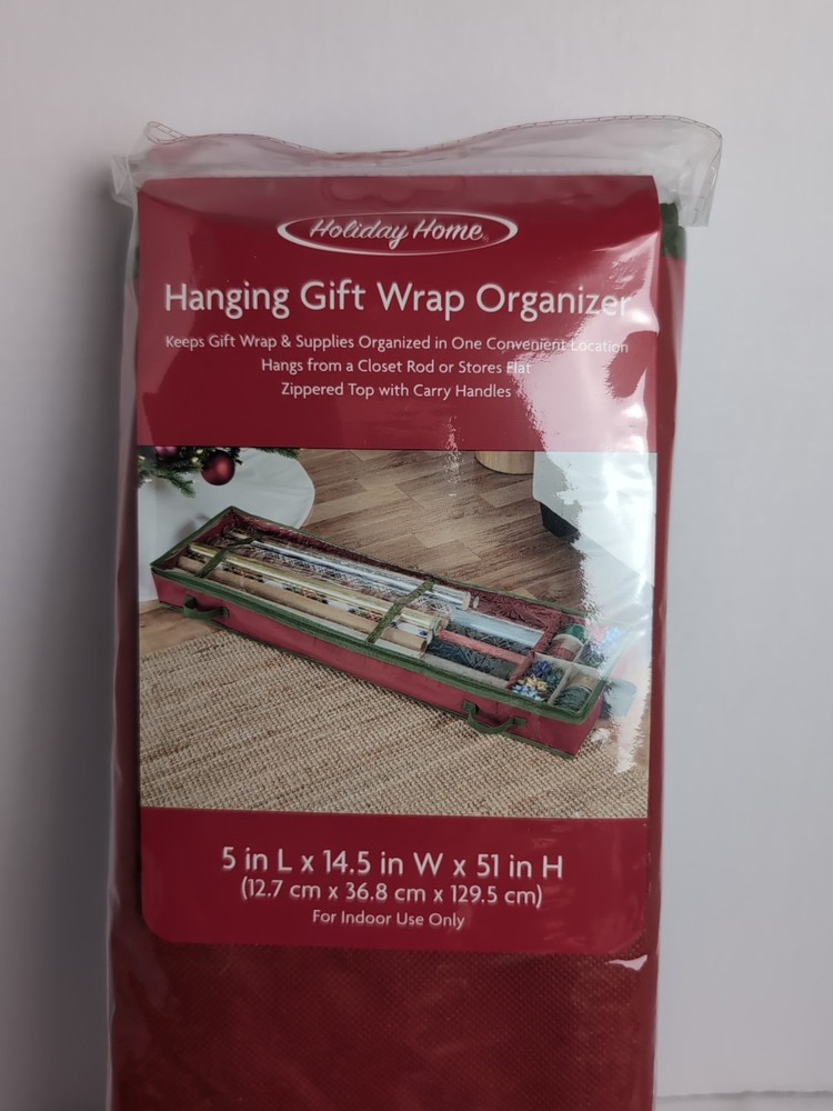 Hanging Gift Wrap Organizer