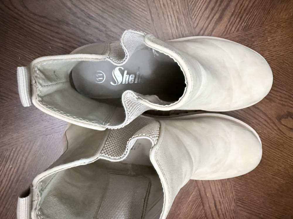 SHELA Women’s Size 11 BOOT TAN ANKLE BOOTIE Pull Up