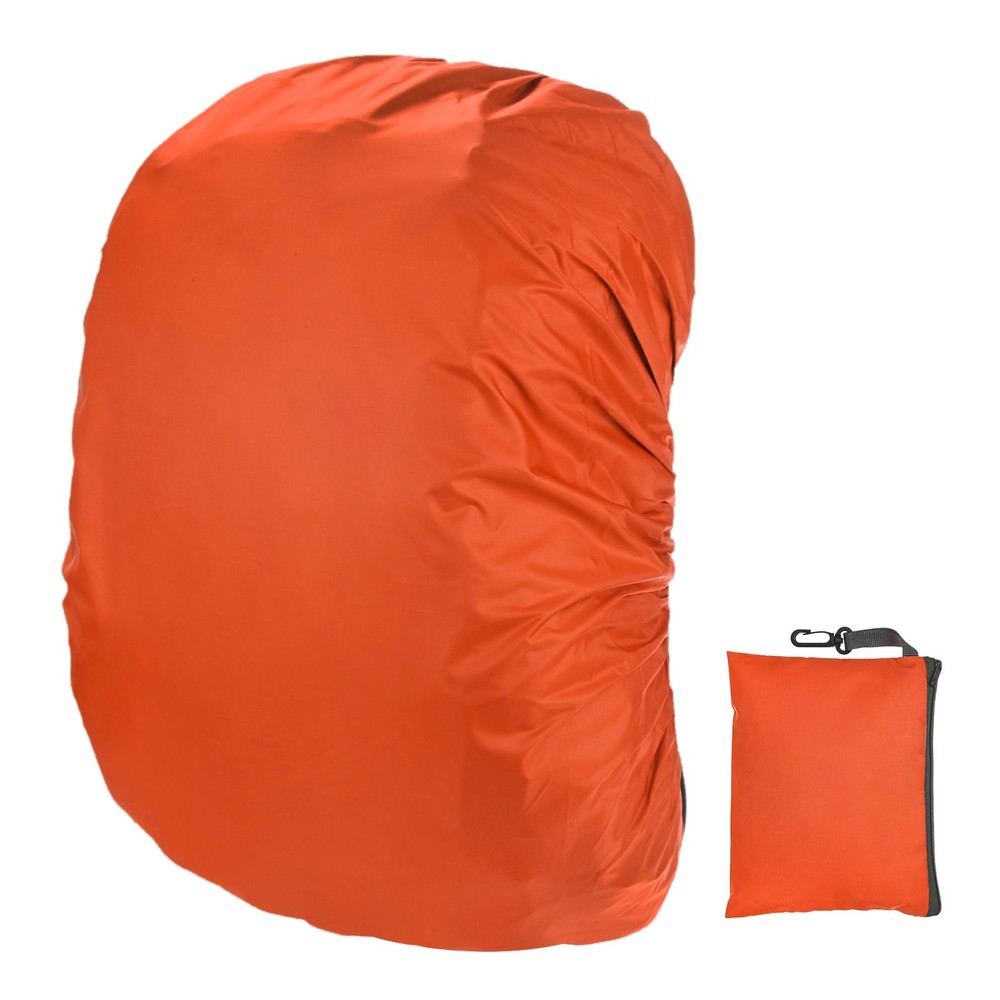 Waterproof Backpack Rain Cover, 30L-40L Backpack Cover [Orange]