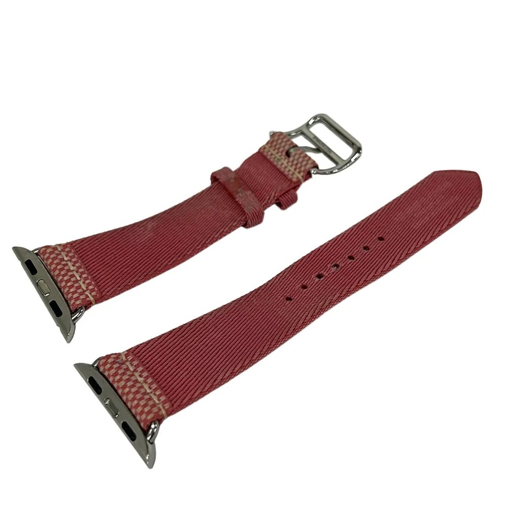 HERMES Cream Pink Nylon Accessory