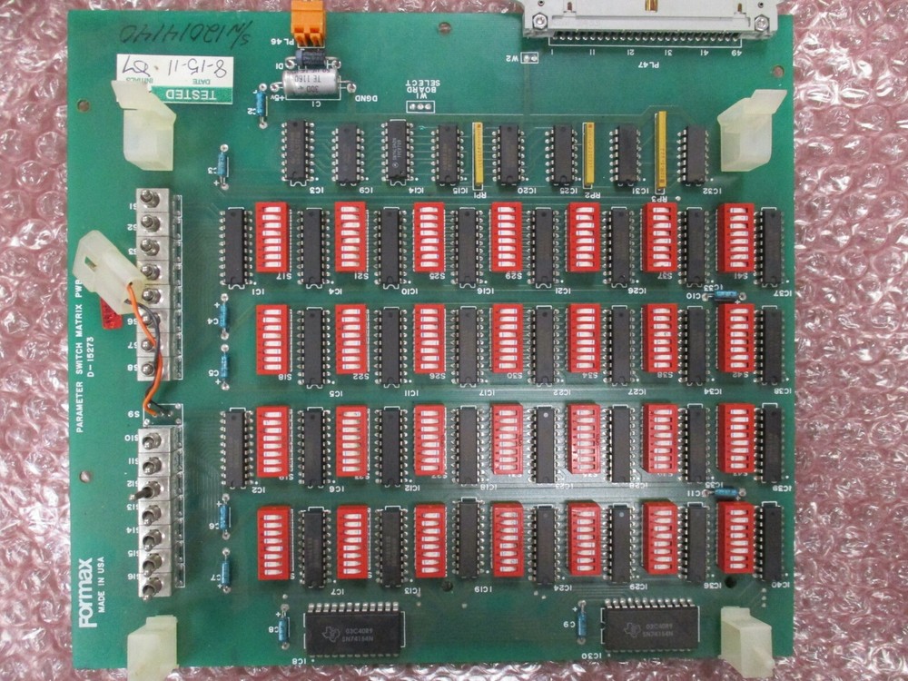 Formax PWB-D15273A Parameter Switch Matrix