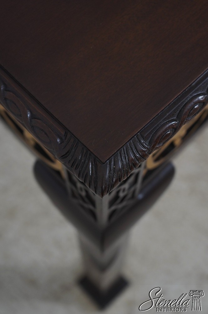 68148: BAKER Chippendale Large Mahogany Library Table