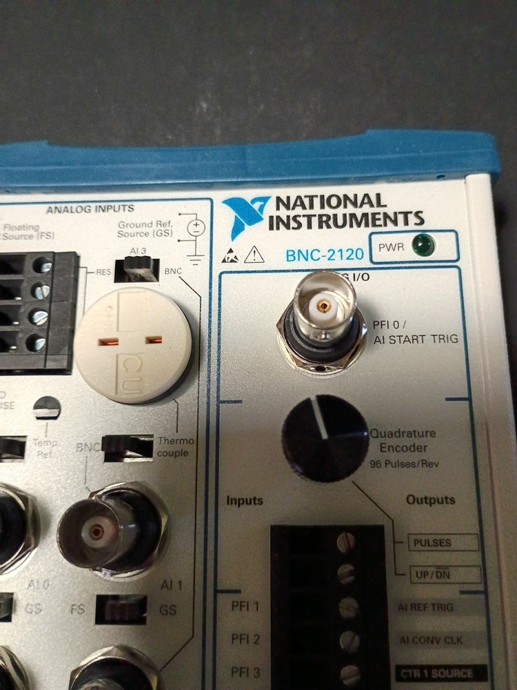 National Instruments BNC-2120 Connector Block w Function Generator, Quad Encoder