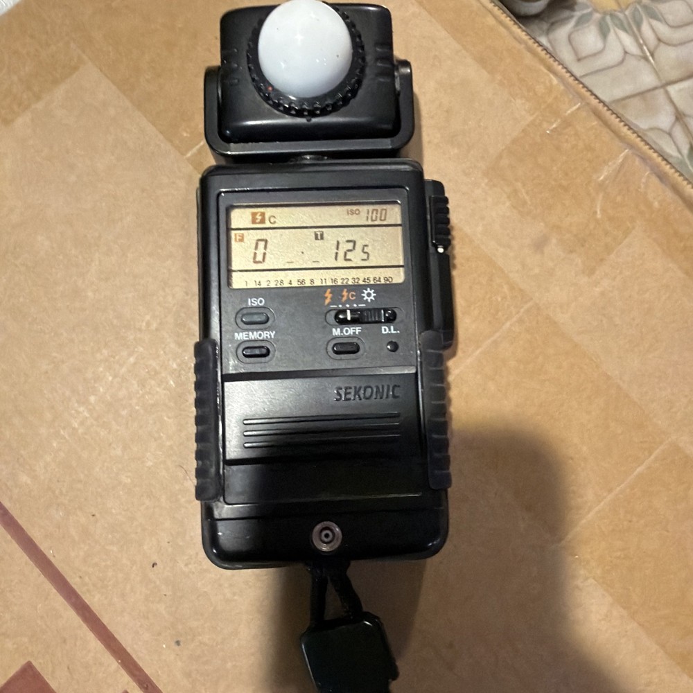 Sekonic Digi Master Model L-718 Flash Meter Ambient Light Meter with Case