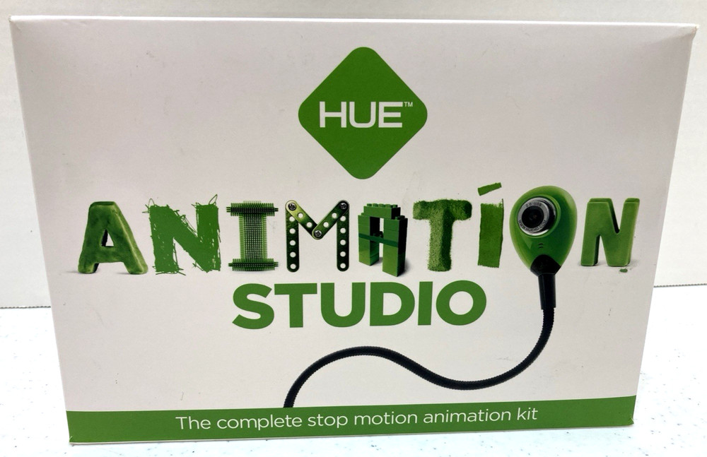 HUE Animation Studio Complete Stop Motion Animation Kit-includes Blue USB Camera
