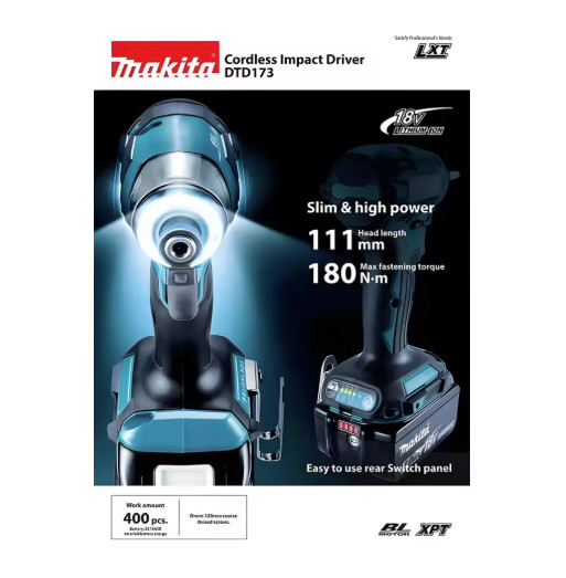 18V Brushless Impact Driver Power Tool Multi-Function Drill Tool