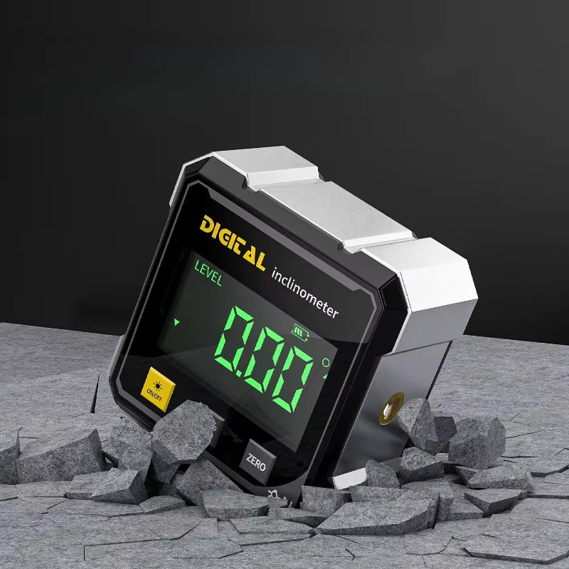 4-Side Magnetic Digital Angle Gauge with Laser Electronic Protractor Horizontome