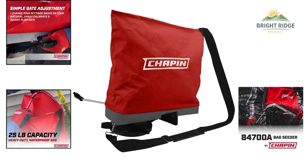 Versatile 25-Pound Spreader with Adjustable Gate Opening for Different Materials