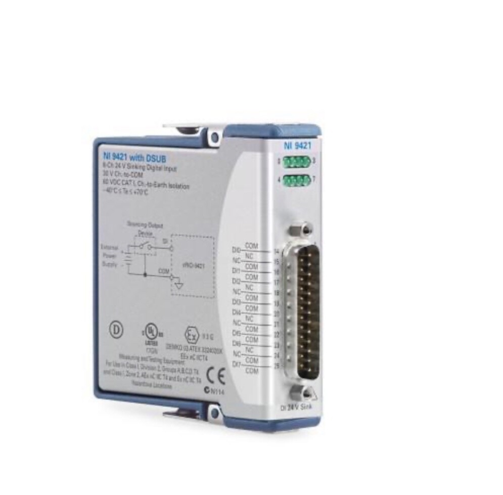 National Instruments NI 9421, 8 Channel Digital Sinking Input Module