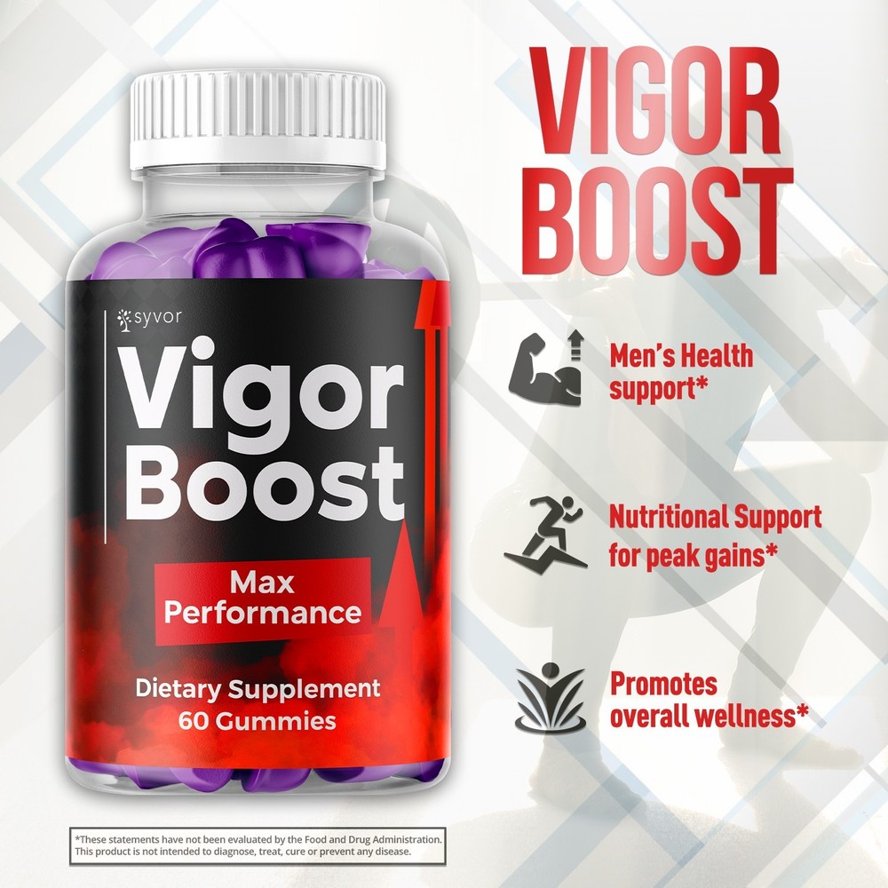 (5 Pack) Vigor Boost Gummys Advanced Male Support Formula VigorBoost 300 Gummies