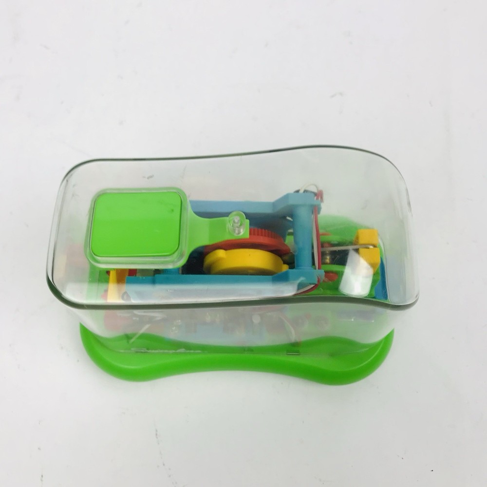VTG Swingline Clear Electric Automatic Stapler Skeleton Translucent Neon