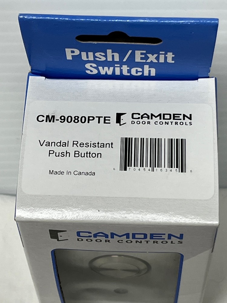 Camden CM-9080PTE Vandal-Resistant Push/Exit Button Door Control