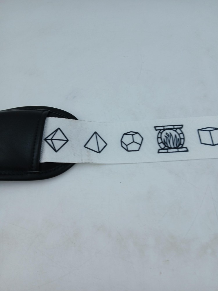 Dungeons Dragons Dice Pattern Shoulder Strap Adjustable Replacement Padded Hooks