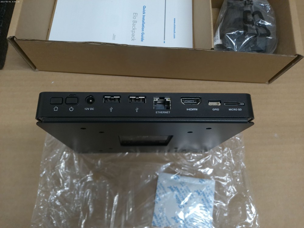 Elo Backpack E901355 EloView Engine Mini PC POS Player HDMI USB LAN w/ Power
