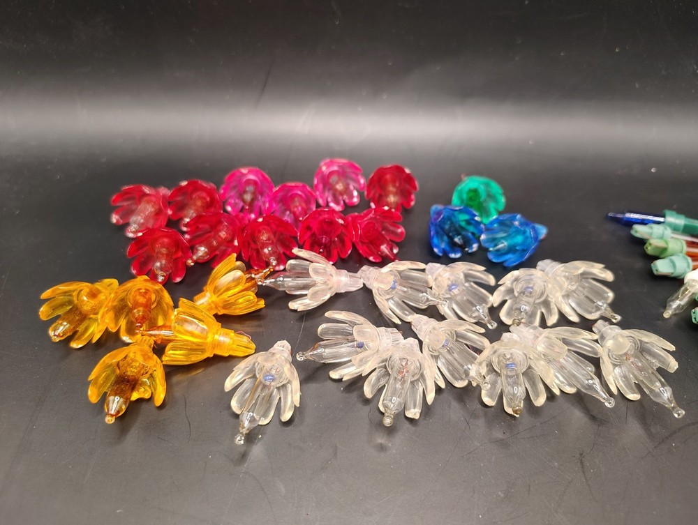 Replacement Tulip Christmas Bulbs Untested Multiple Colors