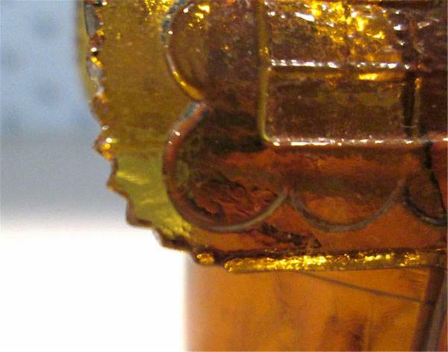 Amber Saddle Toothpick Holder