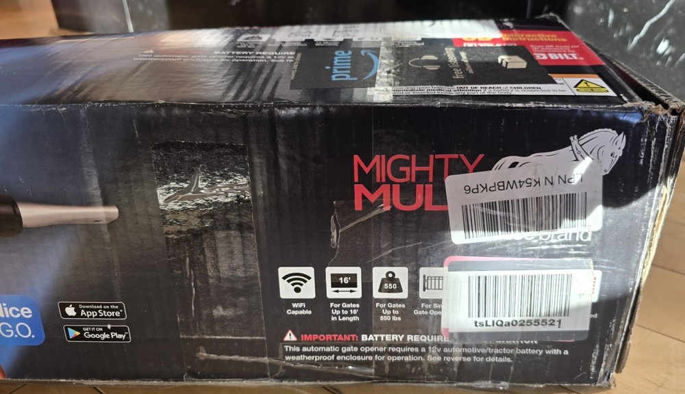 Mighty Mule MM371W Automatic Gate Opener Kit - Black