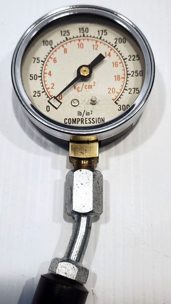 Vintage Engine Compression Tester Gauge Tool