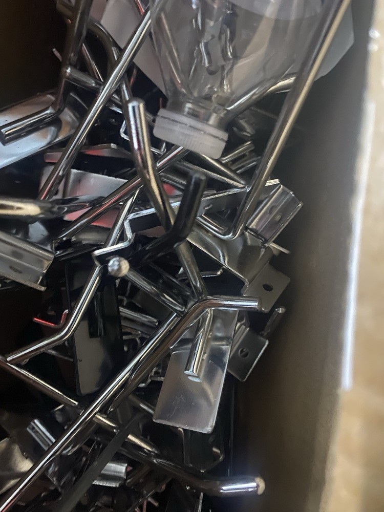 Metal Pegboard Single Stem Hooks for Retail Display