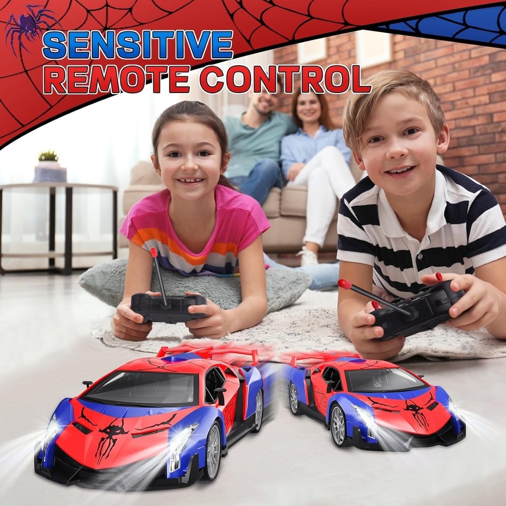 Spider Remote Control Car, Fast RC Car Toy with Light & Controller